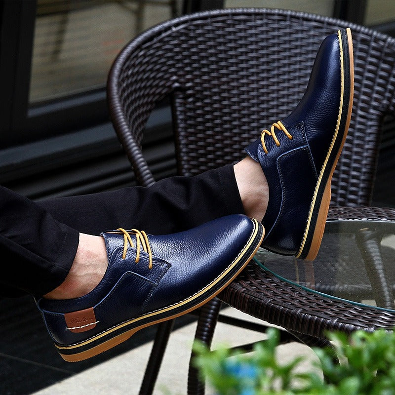 Eleganti scarpe oxford da uomo in pelle di lusso disponibili in diversi colori