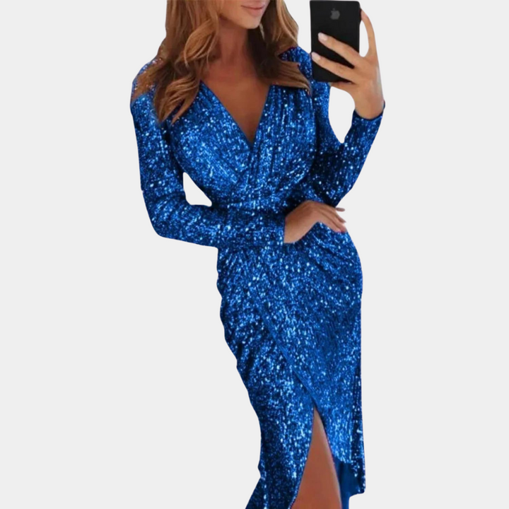 Elynn - Glanzende Paillettenjurk voor een Stralende Look