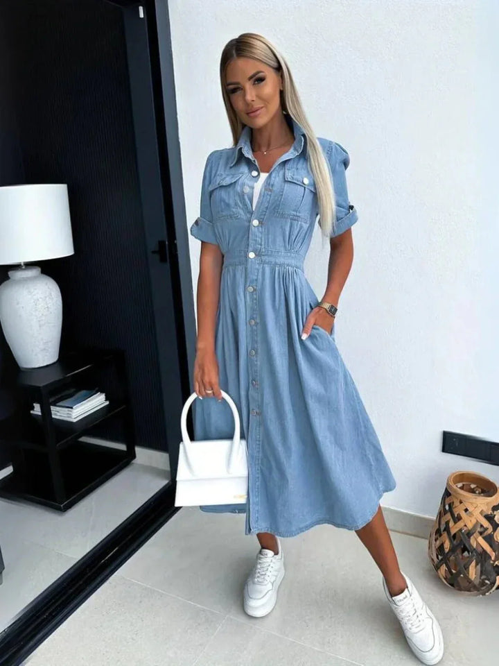 Giorgia™ - Chic Abito in Denim