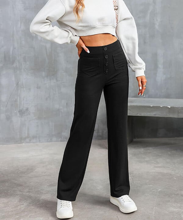 Carla™ - Pantaloni chic a vita alta