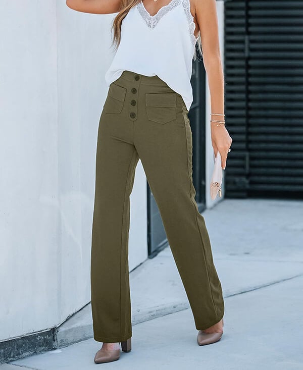 Carla™ - Pantaloni chic a vita alta