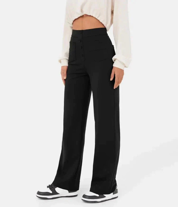 Carla™ - Pantaloni chic a vita alta