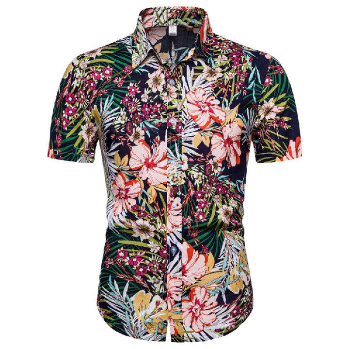 Elegante t-shirt da uomo a maniche corte con motivo nautico: il modo perfetto per essere alla moda ed eleganti