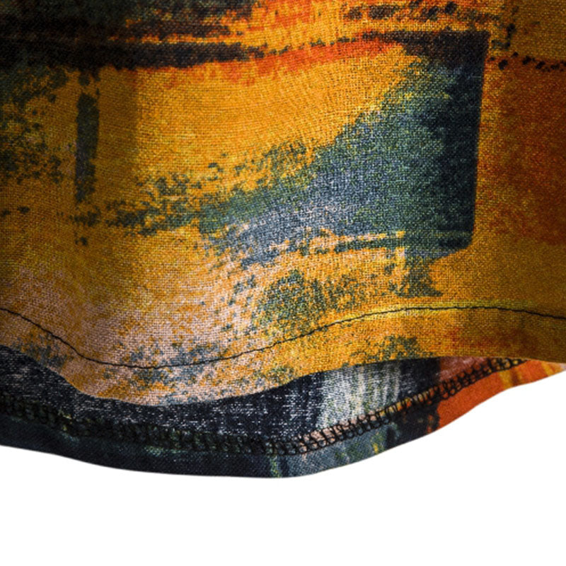 T-shirt da uomo elegantemente retrò con stampa moderna - una scelta comoda e alla moda