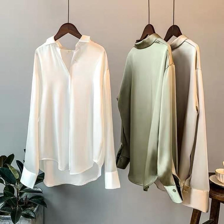 Elegante polo da donna a maniche lunghe - eleganza e comfort per tutti i giorni