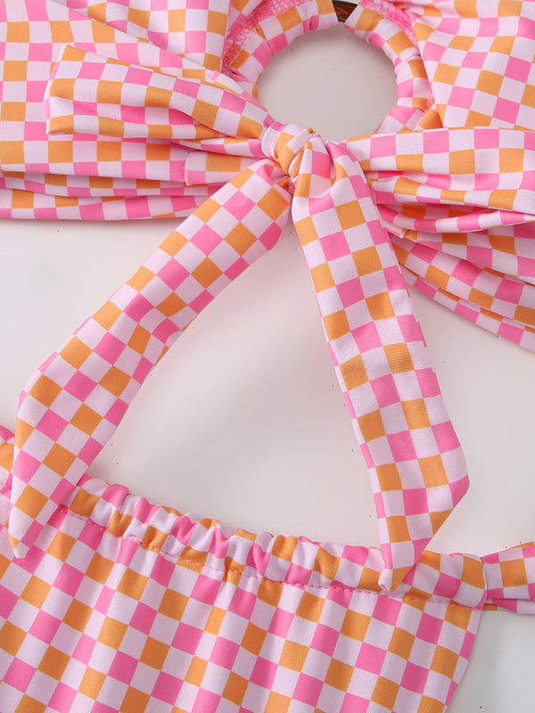 Mirana | Bikini senza spalline con dettaglio cut-out e stampa tropicale Gezellig per un look da spiaggia elegante