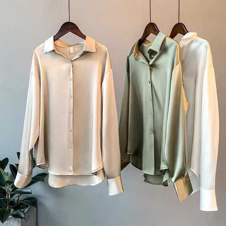 Elegante polo da donna a maniche lunghe - eleganza e comfort per tutti i giorni