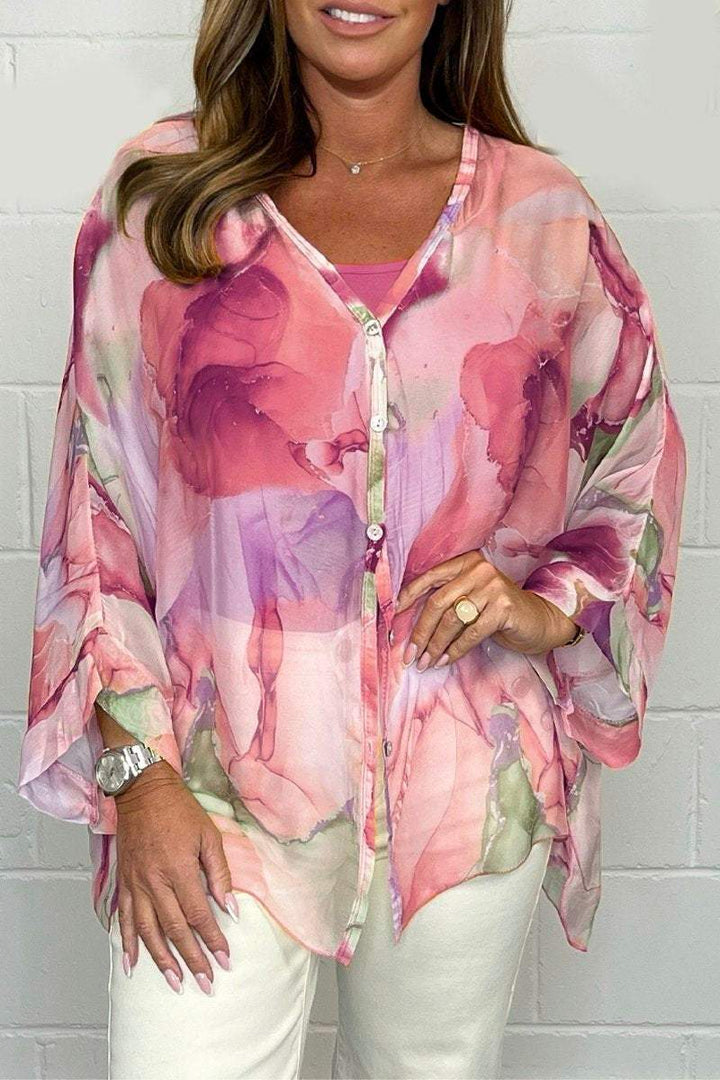 Noa - Blusa Elegante e Leggera con Stampa Trendy per Donne
