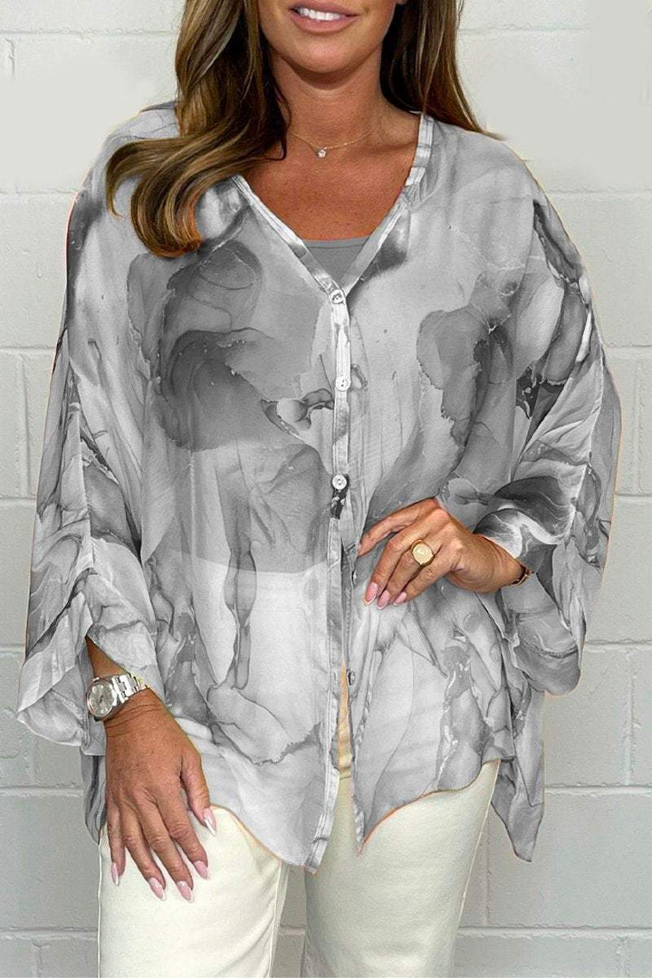 Noa - Blusa Elegante e Leggera con Stampa Trendy per Donne