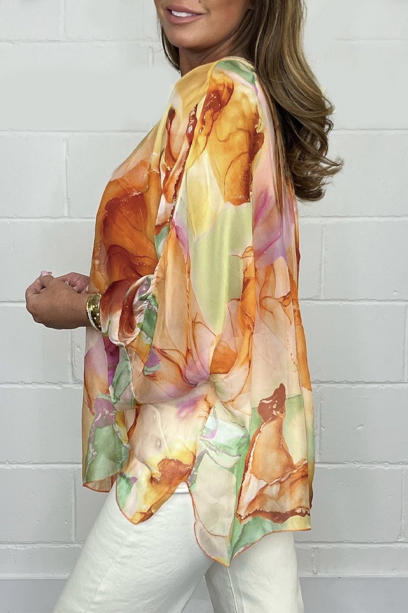 Noa - Blusa Elegante e Leggera con Stampa Trendy per Donne