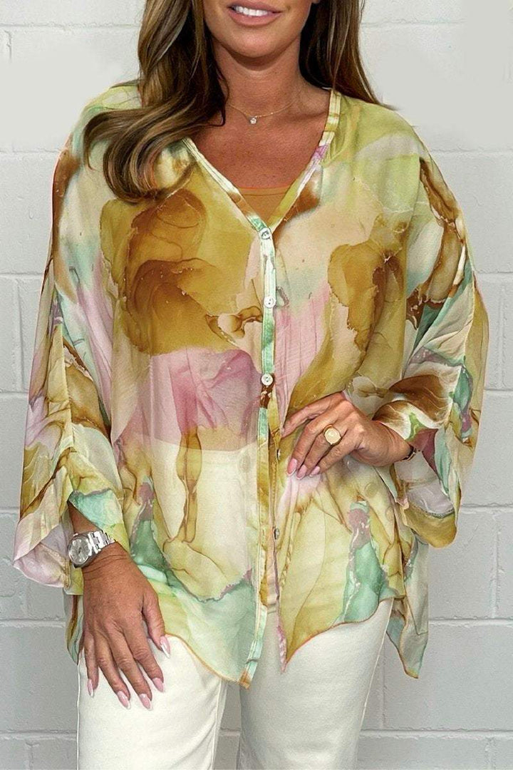 Noa - Blusa Elegante e Leggera con Stampa Trendy per Donne