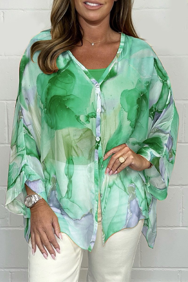 Noa - Blusa Elegante e Leggera con Stampa Trendy per Donne