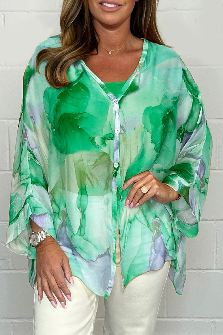 Noa - Blusa Elegante e Leggera con Stampa Trendy per Donne