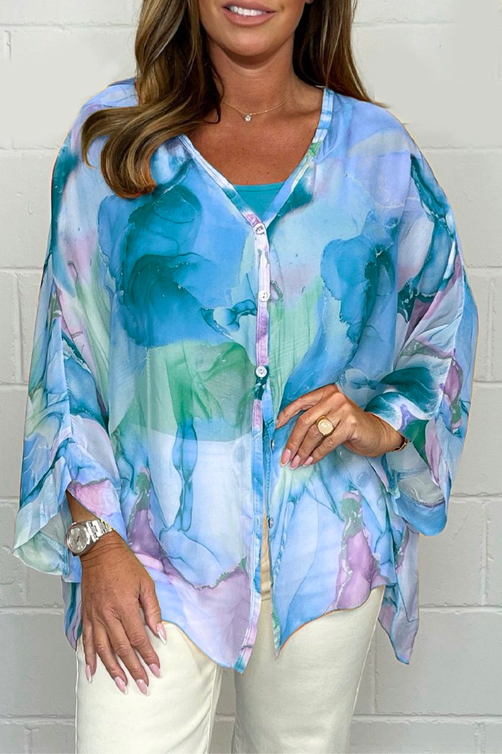 Noa - Blusa Elegante e Leggera con Stampa Trendy per Donne