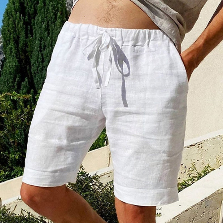 Stijlvolle Heren Strandshort van Klassiek Linnen - Perfecte Comfort voor de Zomer!