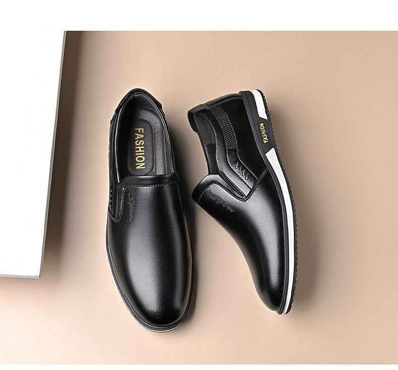 Eleganckie męskie skórzane buty w uniwersalnych kolorach - idealne na każdą okazję