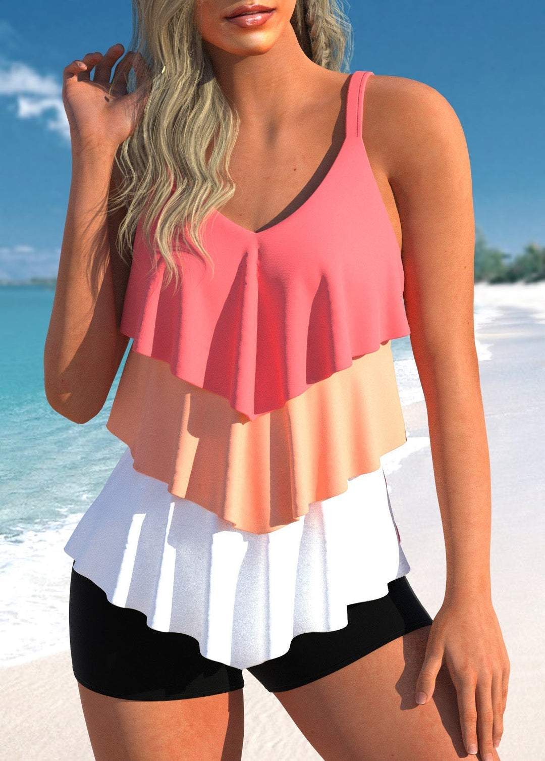 Lynn | Set Tankini Chic e Comfortabel per una vita moderna e confortevole