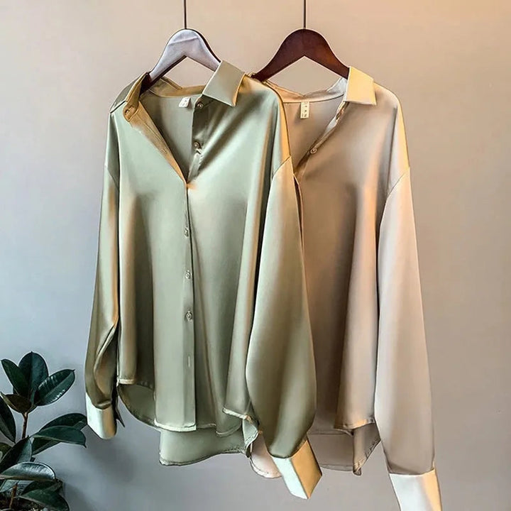 Giulia - Camicia Elegante In Raso Per Donna