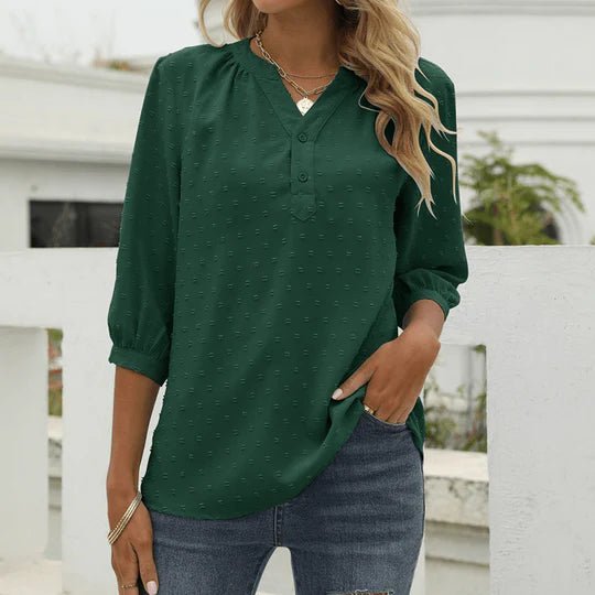 Femma - Camicetta patchwork da donna elegante e raffinata per ogni occasione