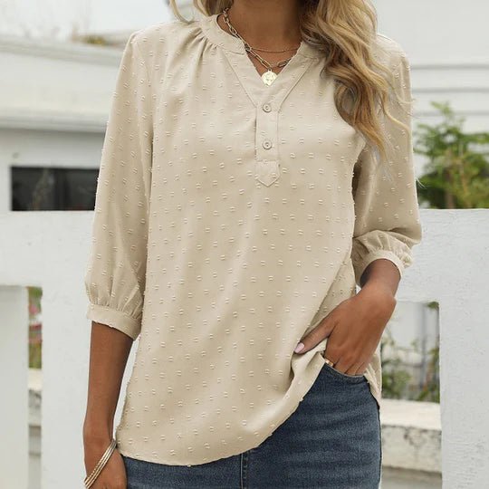 Femma - Camicetta patchwork da donna elegante e raffinata per ogni occasione