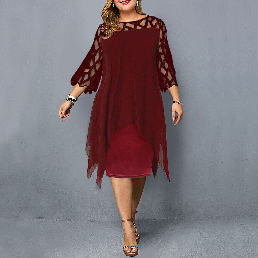<html>
<p>Danica - Elegante abito da sera plus size con un overlay giocoso per un aspetto indimenticabile.</p>
</html>