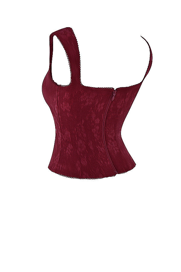 <html><body><p>Germana - Top Corsetto in Pizzo Merlot</p></body></html>