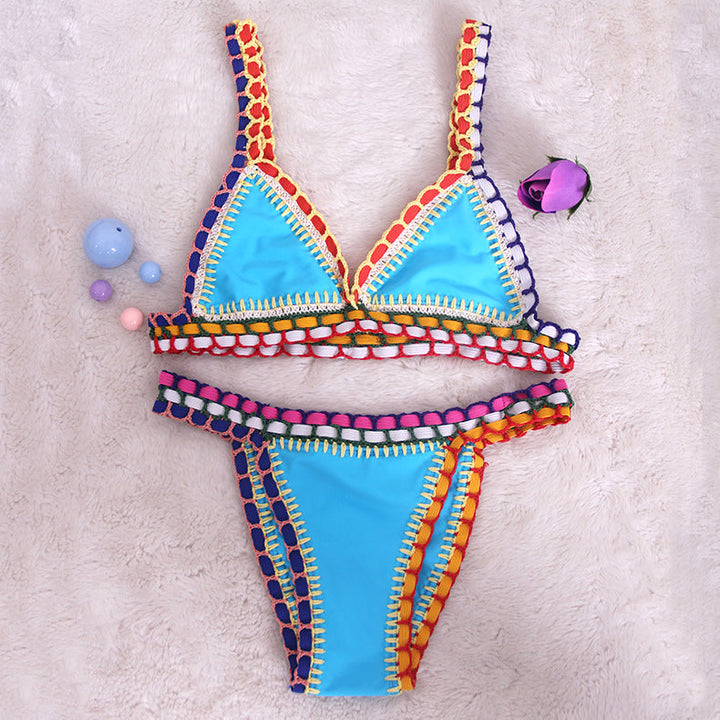 Dory | Modevola Boho Gehaakte Bikini Set met Elastisch Top voor Comfortabele en Perfecte Pasvorm