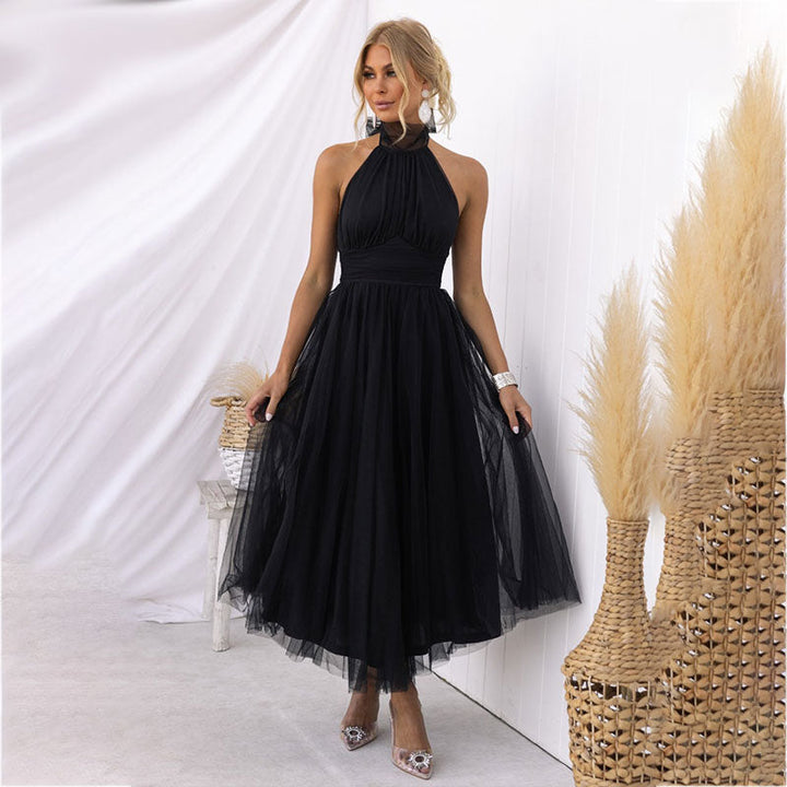 Elegante Maxi Halterjurk van Tule voor Bruiloften