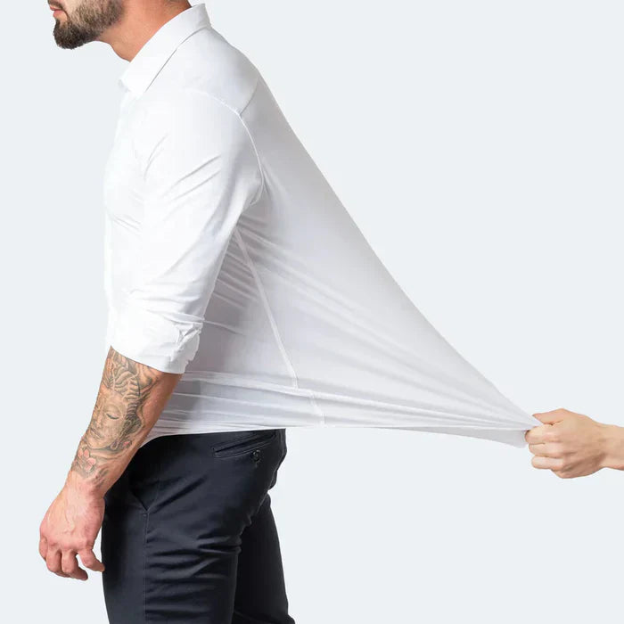 Camicia da uomo Stretch Comfort - resistente alle pieghe, di facile manutenzione e versatile per un look straordinario
