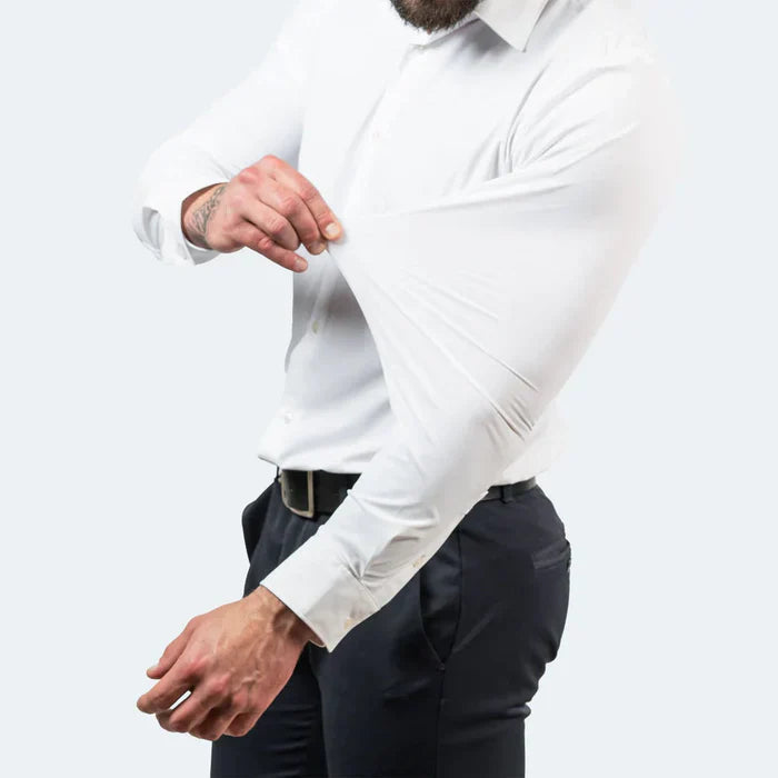 Camicia da uomo Stretch Comfort - resistente alle pieghe, di facile manutenzione e versatile per un look straordinario