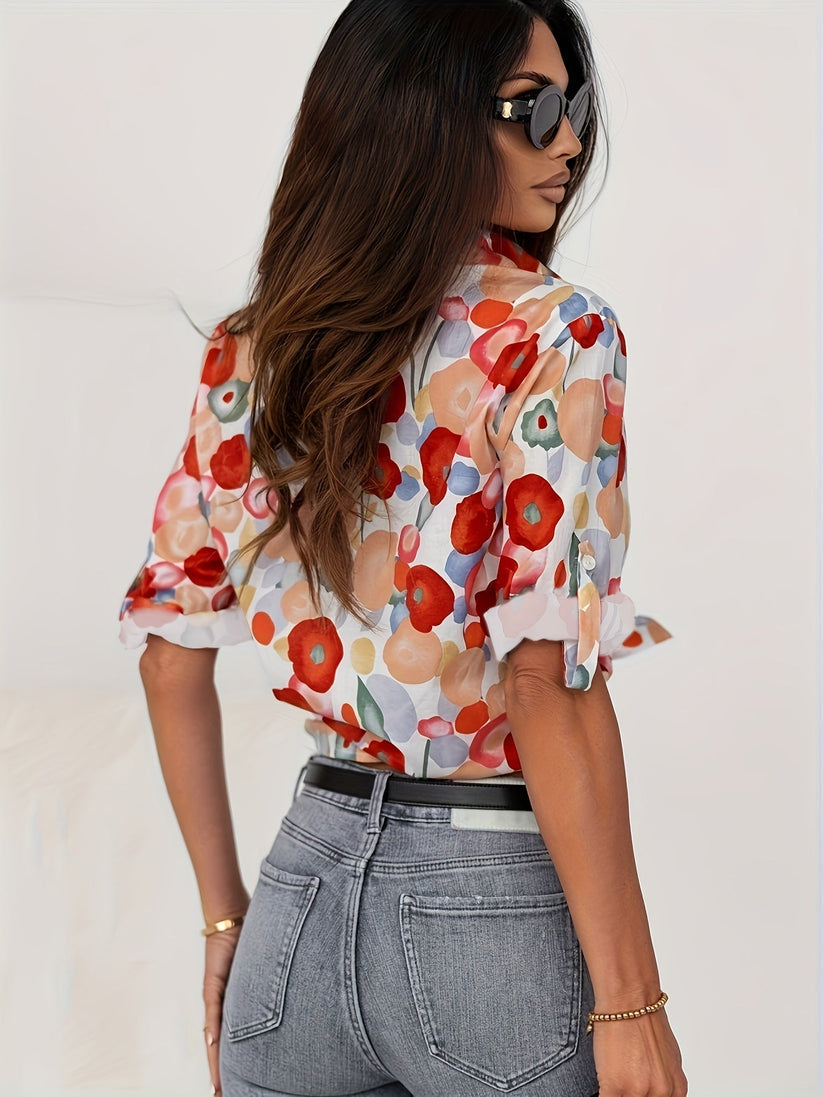 Bloeiende Eleganties: Marisol Bloemen Blouse
