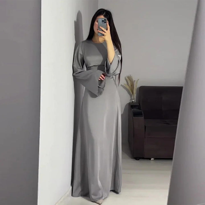Elina - Elegante Abito Lungo in Seta