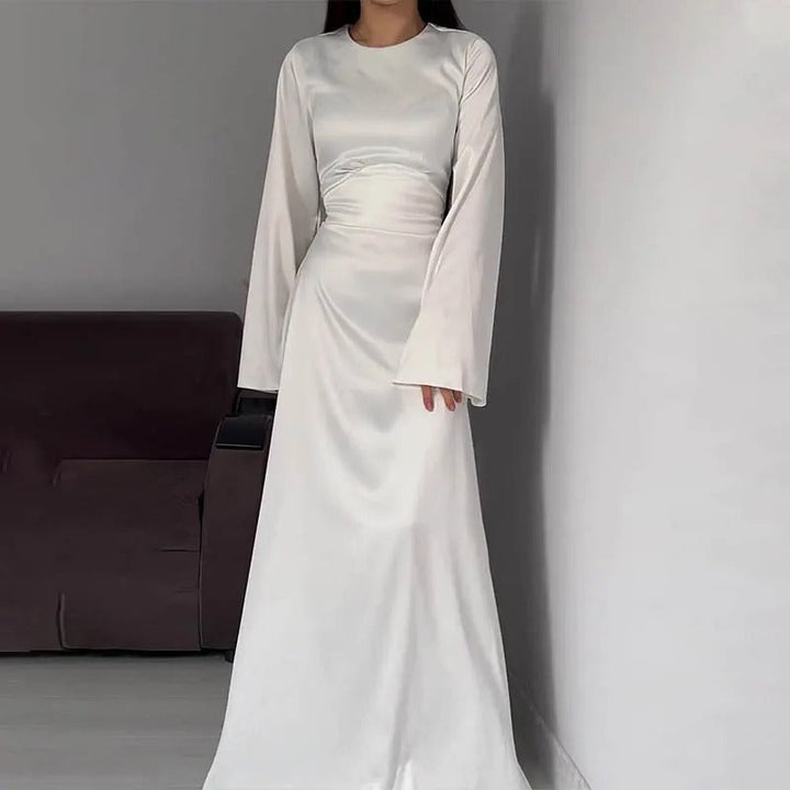 Elina - Elegante Abito Lungo in Seta