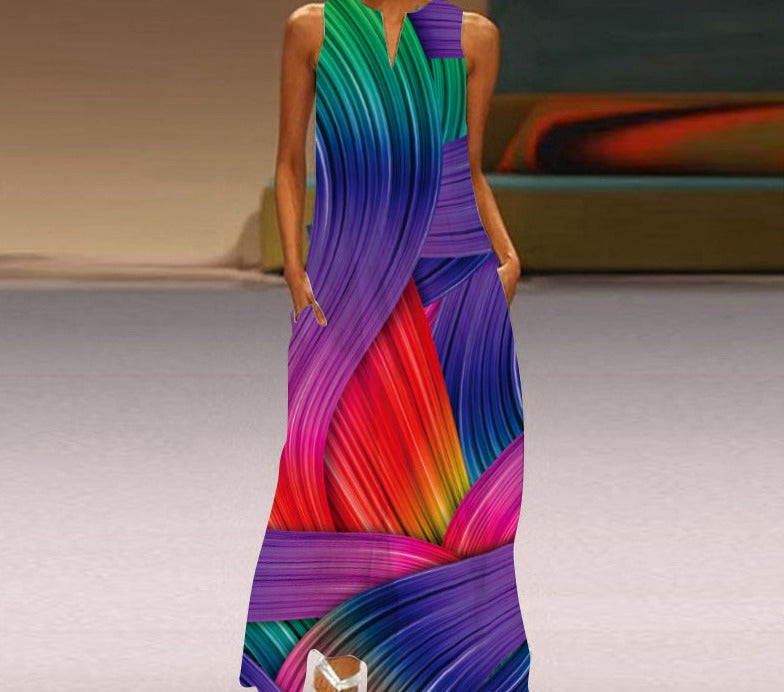 Elegante abito da donna senza maniche perfetto per ogni occasione