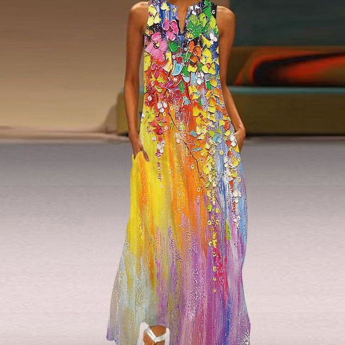 Elegante abito da donna senza maniche perfetto per ogni occasione