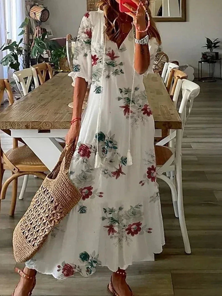Elegante abito da donna a maniche lunghe per le occasioni speciali