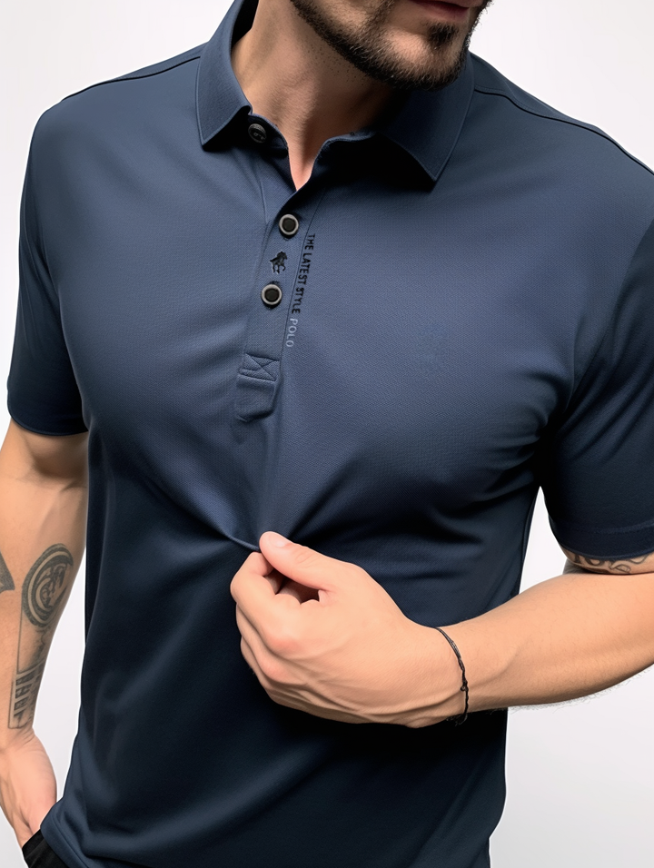 Carlo™ - Polo Muscle Fit senza rughe