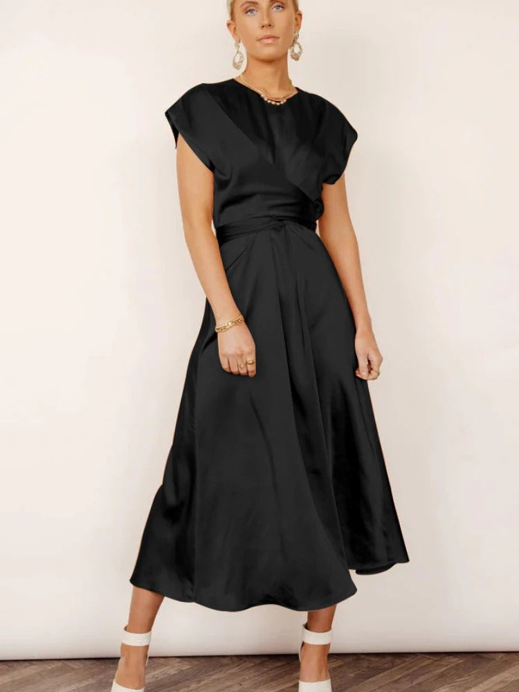 <Feline | Elegante Midi Abito da Sera dallo Stile Incantevole>