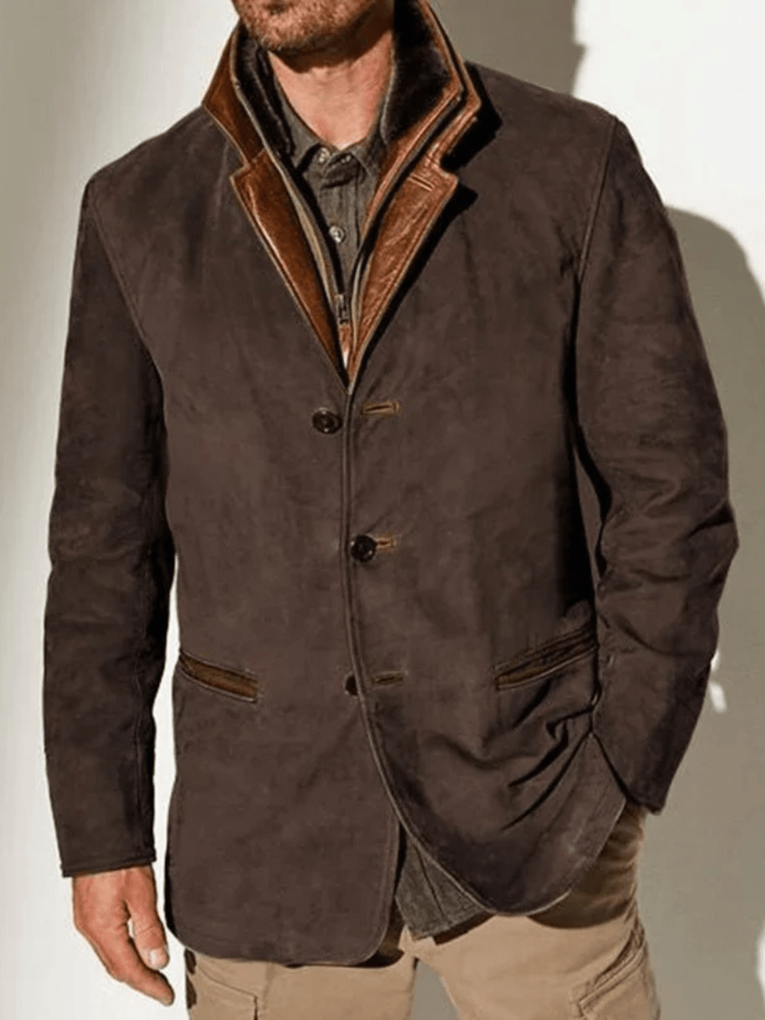 Tommaso™ - Elegante giacca di pelle retrò dallo stile unico