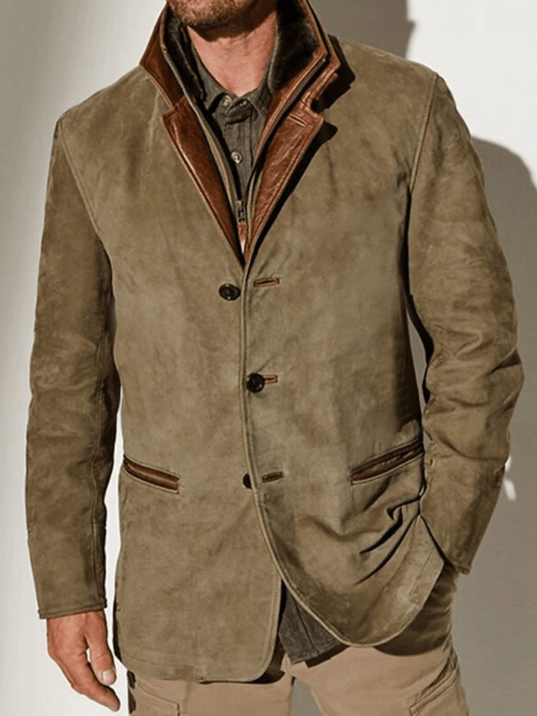 Tommaso™ - Elegante giacca di pelle retrò dallo stile unico